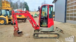 Minikoparka Yanmar ViO20-4 / Morin M1 dwie łyżki / Gumowe gąsienice