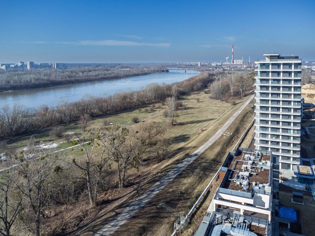 Panoramiczny widok na Wisłę | Bulwary Praskie