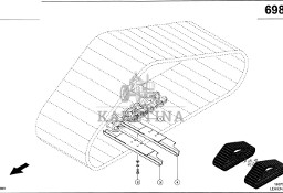 Claas Lexion 580 ŁAŃCUCHA 0007562300 (Półgąsienica stalowa; łańcuch gąsienicy 1000 mm)
