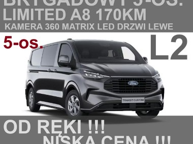 Ford Transit Transit Custom 5-osobowy Limited A8 170KM Kamera 360 Matrix LED-1