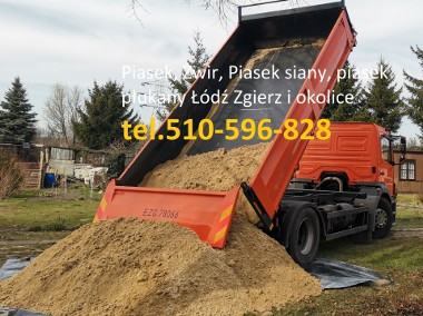 Piasek siany płukany, piasek pod kostkę, ziemia ogrodowa  Łódź Zgierz i okolice-1