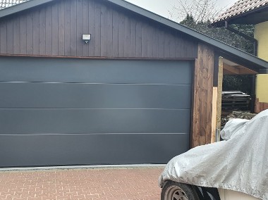 Nowa brama garażowa segmentowa FAKRO 3000x3000 antracyt-1