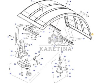 Fendt 828 Vario - błotnik przedni 718701030061-2