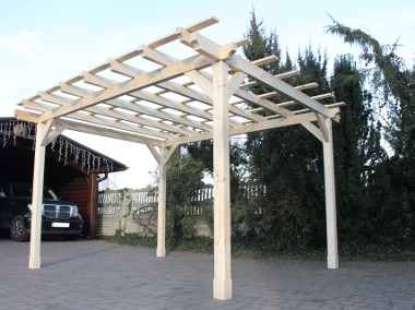 Pergola 330cm x 360cm Krata Wiata Altana Zadaszenie  drewniane Sosna Altanka-1