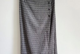 Retro spódnica B-Young L 40 ołówkowa długa w kratę kratka krata