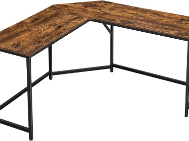 Duże biurko narożne w stylu industrialnym. Rustykalne, loft.-1