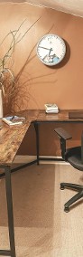 Duże biurko narożne w stylu industrialnym. Rustykalne, loft.-4