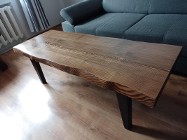 stolik kawowy z drewna 140cm ława stół drewniany K01
