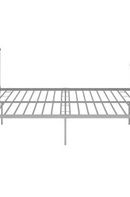vidaXL Rama łóżka, szara, metalowa, 180 x 200 cm-2
