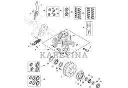 John Deere 960 - Piasta CC129021 (Hamulce)