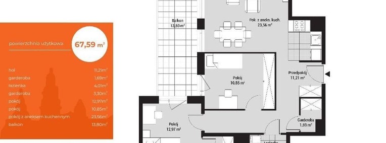 3 pokoje | bez pcc | balkon | winda-1