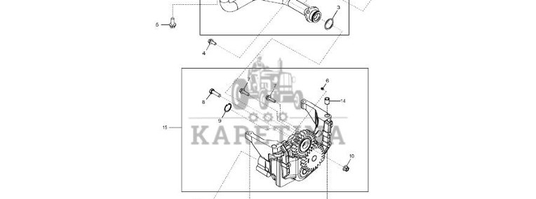 John Deere 9470RX - Pompa olejowa regener. SE502682 (Silnik)-1