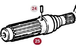 Fendt Favorit 514 Wał Wałek WOM CZĘŚCI 514100220050