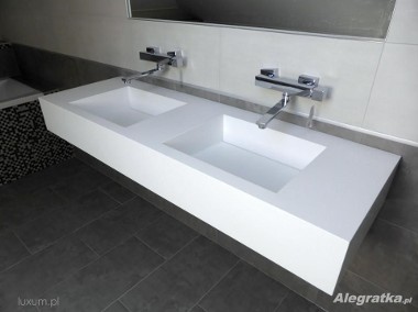Wyposażenie łazienek i wnętrz nowoczesnych na wymiar według projektu - Corian, Staron, Krion, GFK Luxum . Nowoczesne łazienki klasy premium.-1