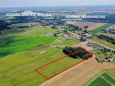 Działka rolna 2,01 ha - Sedranki, 6 km od Olecka-1