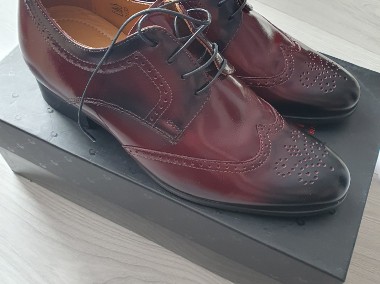 Eleganckie buty podwyższające derby brogsy Conhpol -2