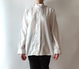 Biała koszula elegancka retro folk 42 XL 40 L bawełna koronka ludowa