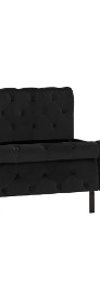 vidaXL Rama łóżka, czarna, tapicerowana aksamitem, 140 x 200 cm288553-4