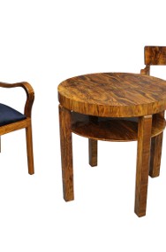 Piękny komplet Art - Deco / stolik i 2 fotele / po renowacji / antyki-2