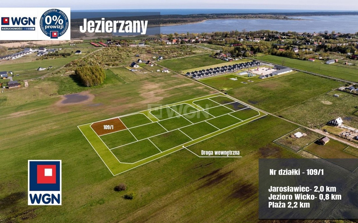 Działka na sprzedaż, 928 m², Postomino Jezierzany, Postomino