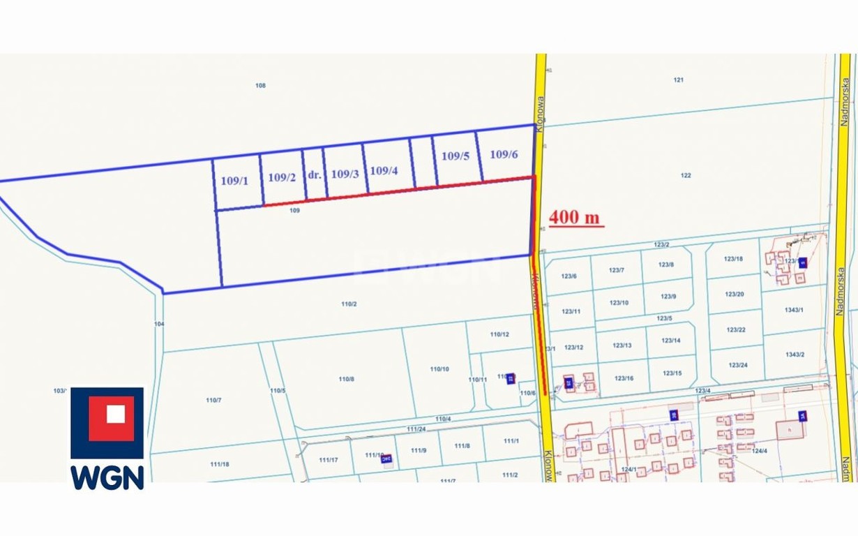 Działka na sprzedaż, 928 m², Postomino Jezierzany - Mehr