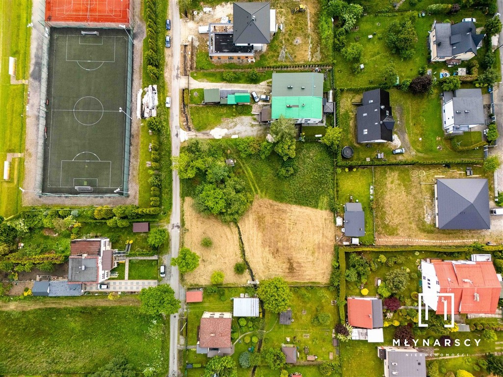 Płaska,prostokątna działka budowlana w Wilkowicach - Widok 4