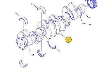 Caterpillar Cat C10 - wał korbowy 326-4278 3264278-2