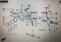 CLAAS 00 0599 853 0/00 0599 879 0/00 0581 145 0/Claas korpus osi/Claas Xerion 3300 3800