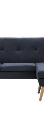 vidaXL Sofa w kształcie L, obita tkaniną, 186x136x79 cm, ciemnoszara246996-3