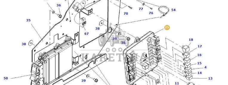 Fendt 828 Vario - centrala elektryczna G931901020243-1