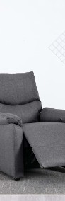 vidaXL Rozkładany fotel telewizyjny, ciemnoszary, tapicerowany tkaniną248687-3