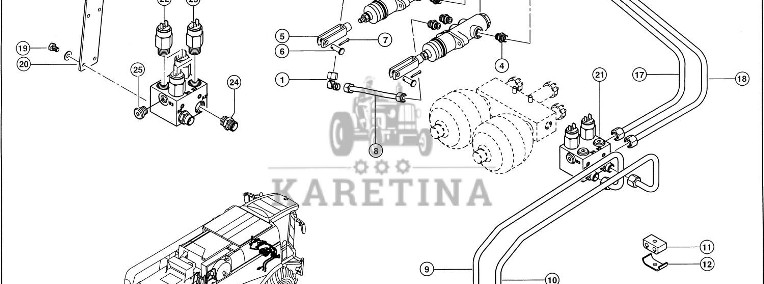 Claas Lexion 600 ZAWÓR HAMULCA 0006832990 (Przewody hydrauliczne, układ hamulcowy)-1