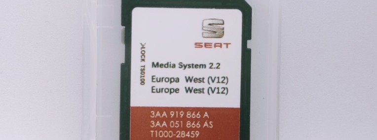 Karta SD Seat Media System RNS 315 EU West 2020-1