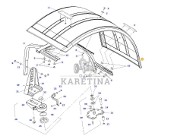 Fendt 828 Vario - wspornik błotnika przód H835700030011 H835700030021