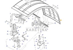 Fendt 828 Vario - wspornik błotnika przód H835700030011 H835700030021