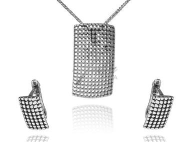 ankabizuteria.pl Komplet biżuteria srebrna oksydowana ALICJA-1