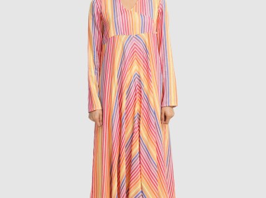 Nowa sukienka indyjska S 36 tęczowa kolorowa maxi boho hippie bohemian angrakha-1