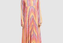 Nowa sukienka indyjska S 36 tęczowa kolorowa maxi boho hippie bohemian angrakha