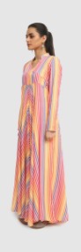 Nowa sukienka indyjska S 36 tęczowa kolorowa maxi boho hippie bohemian angrakha-3