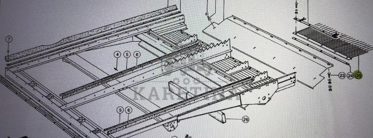 Grzebień Claas Mega 370-340 Nr kat. części 000 725 222 0 Nr kat. części 000 725 222 0-1