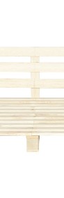 vidaXL Rama łóżka z palet, lite drewno sosnowe, 200 x 200 cm 285247-3
