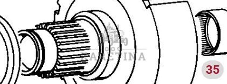 Fendt Favorit 514 Obudowa Kosza Sprzęgła CZĘŚCI 524101320030-1