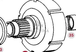 Fendt Favorit 514 Obudowa Kosza Sprzęgła CZĘŚCI 524101320030