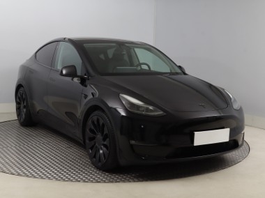 Tesla Model Y , Salon Polska, Serwis ASO, Automat, VAT 23%, Navi,-1