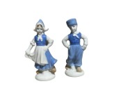 Para porcelanowych malowanych figurek