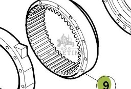 CLAAS RENAULT ATLES 936 RZ V5 Wieniec Zębaty 6005026861 60 0502 686 1