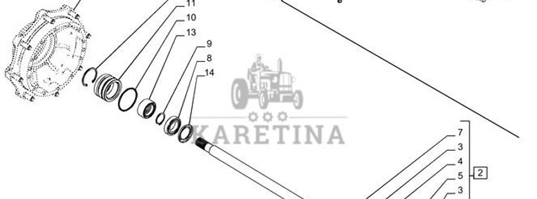 New Holland T6070 Półoś przegubowa 84184133-1