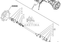 New Holland T6070 Półoś przegubowa 84184133