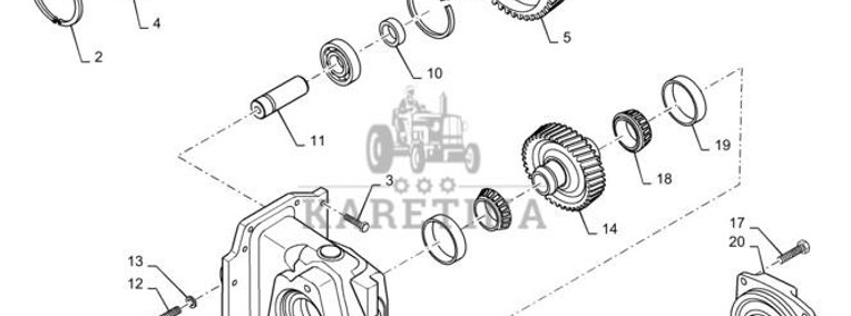 New Holland T6090 Koło zębate 220199A1-1