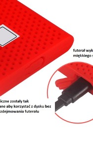 futerał silikonowy do dysków SSD Samsung T7/T7 TOUCH czerwony-2